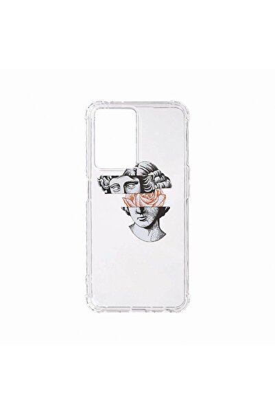 bestcase Αντικραδασμική Θήκη, Συμβατή με OPPO A77, Άγαλμα Ντέιβιντ - Τριαντάφ...