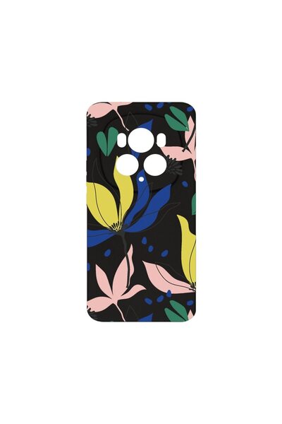 bestcase ¬Æ Husa Premium Silicon, Compatibila Cu Honor Magic6 Pro, Flowers Pa...