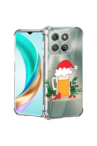 bestcase ¬Æ Husa compatibila Honor X8C, Anti Shock 1.5MM, Xmas Beer, Protecti...