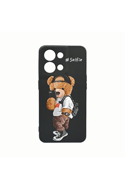 bestcase Husa Silicon, Compatibila Cu Oppo Reno8 Pro, Selfie Teddy Bear, Rezi...