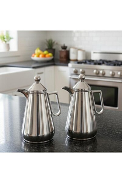 Lavera Silver Gold Tea and Coffee Set - Modern Design