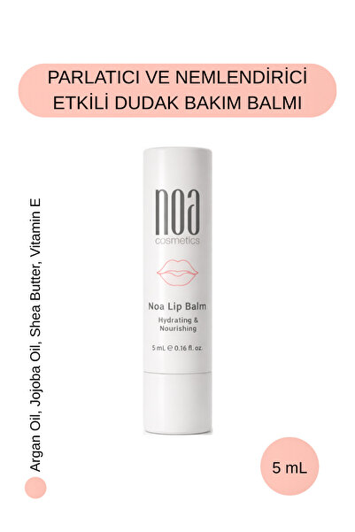 noa cosmetics Dudak Bakım Parlatıcı ve Nemlendirici Lip Balm - Jojoba Yağı, A...