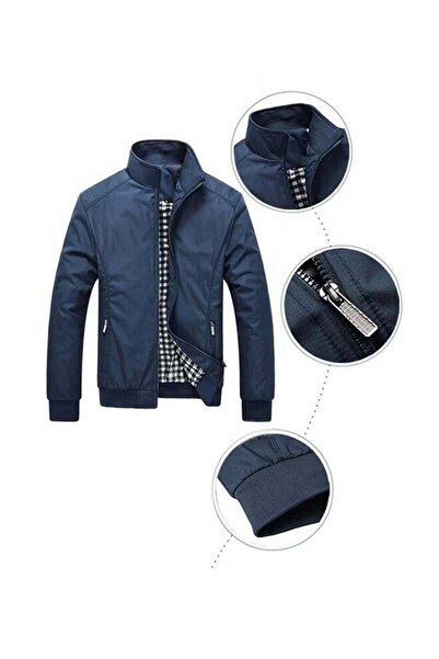 Generic Men's Casualshell spring Autumn Business Style Slim Jacket Zip Up Out...