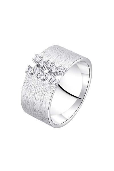 Lisa&Co. Inel Argint Rift 53 mm / Argint placat cu rodiu
