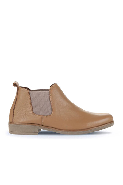 BUENO Brown Leather Women's Flat Boots