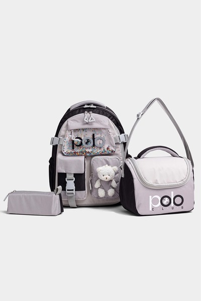 my polo clup Ultra-Luxury Korean Style Multi-Pocket Girls' Orthopedic Primary...