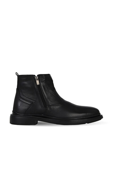 BUENO Black Leather Men's Boots
