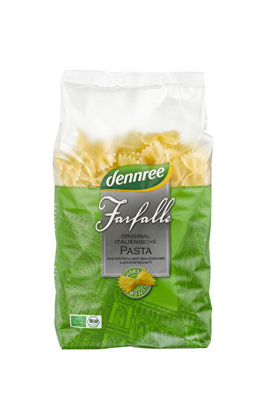 Dennree Farfalle din grâu dur organic 500 g