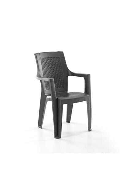 Studio Casa Efes patio and garden chair, plastic, anthracite, maximum weight ...