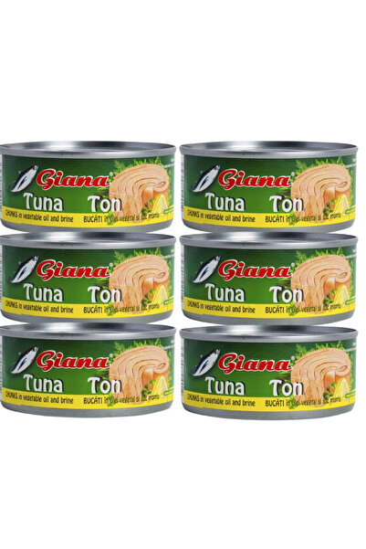 Giana Pachet 6x Giana- Ton bucati in ulei vegetal și suc propriu 170g