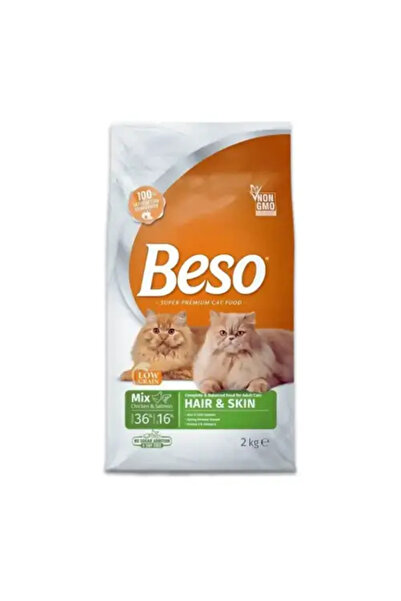 bisoo Piso Cat Food with Chicken and Salmon for Skin and Coat Care 2kg