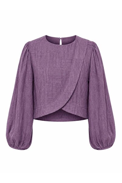 Retrobird Cămașă retro cu clapetă Alisa pentru femei, mov