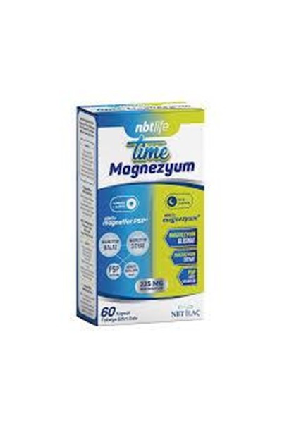 Nbt İlaç Nbtlife Time Magnezyum 60 Kapsül