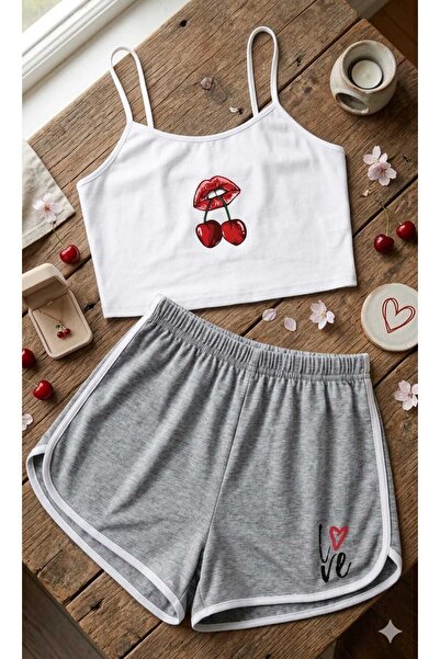 PEMBİŞ HOMEWEAR Natural Pamuk süprem crop basic