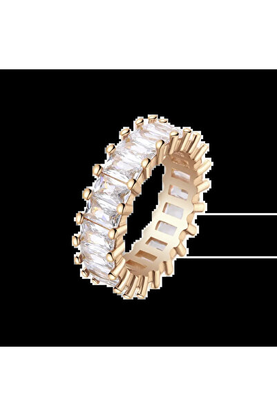 Lisa&Co. Inel Argint Rhea White 53-54 mm / Argint placat cu aur galben / Zirc...