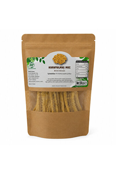AF ALPAYDIN FOOD KURUTULMUŞ MUZ 50 GR Dried Banana
