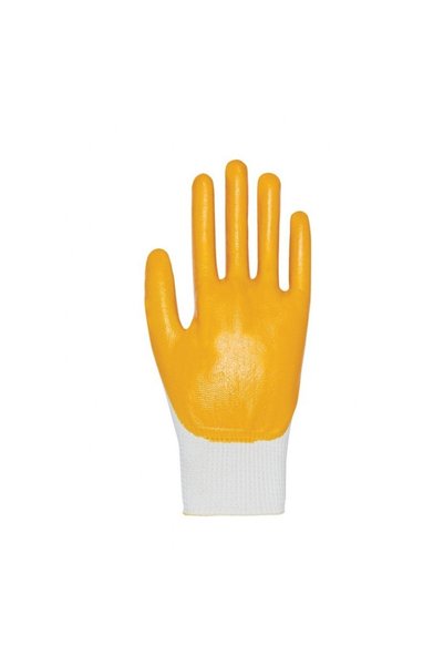 Handy Hn-13 Nitrile Gloves Yellow-White No:10 (12 Pairs)