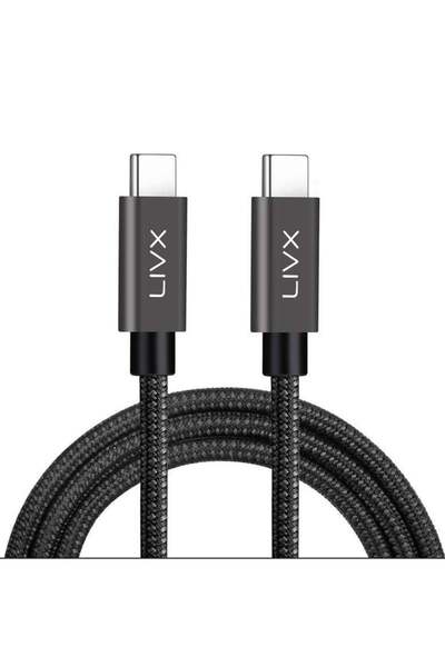 LivX Force 100w Usb-c To Usb-c 3.1 Gen2 10 Gbps 4k@60hz 50 Cm Hızlı Şarj Data...