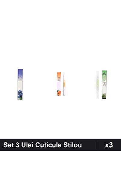 NAİLS Set 3 Ulei Cuticule Tip Stilou - Blueberries, Orange, Aloe Vera