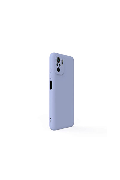 lemontti Θήκη Xiaomi Redmi Note 10S 4G σιλικόνης μαλακή λεπτή γκρι λεβάντας