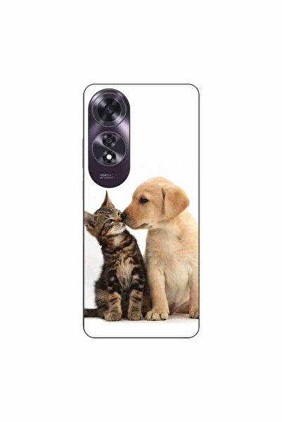 OEM Husa compatibila cu Oppo A60 4G Silicon Gel Tpu Model Pisicuta Catelus Pr...