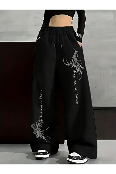 ZAVIXO Kadın Oversize Wide Leg Pantolon Şık ve Rahat Tarz