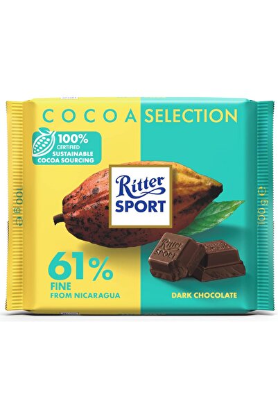 Ritter Sport 61% NICARAGUA CHOCOLATE 100G x 12 pcs