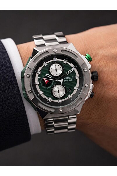 Ferrucci Functions Active Calendar Steel Band and Case 3 Atm Water Resistant ...