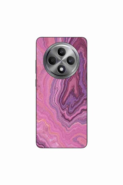 OEM Husa compatibila cu Oppo Reno12 FS Silicon Gel Tpu Model Pink Quartz Marble