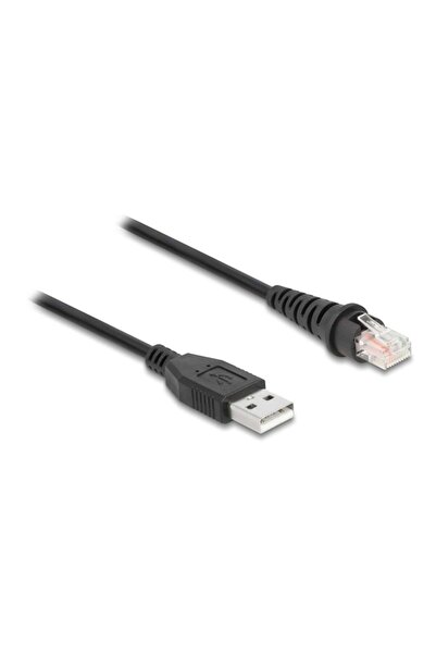 DELOCK Cablu scaner de coduri de bare RJ50 la USB 2.0 Tip-A, 2 m