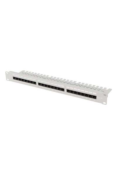 Lanberg Panou patch 24 porturi 1U 19 inch Cat.6A UTP cu organizator de cablur...