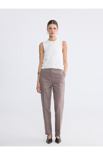LC Waikiki RMZ GİYİM FARKİLYA Pantaloni țigaretă de damă cu talie înaltă