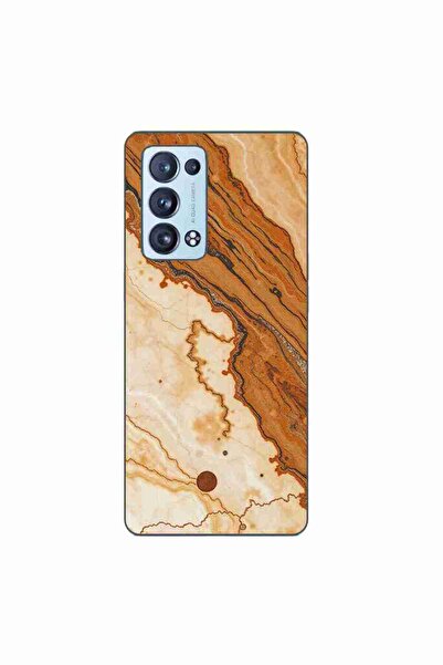 OEM Husa compatibila cu Oppo Reno6 Pro 5G Silicon Gel Tpu Model Caramel Marbl...