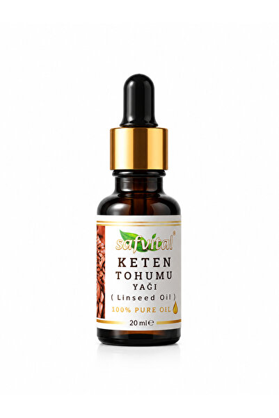 safvital Flaxseed Oil 20 ml Cold Pressed Herbal Care Oil for Hair Skin Body C...