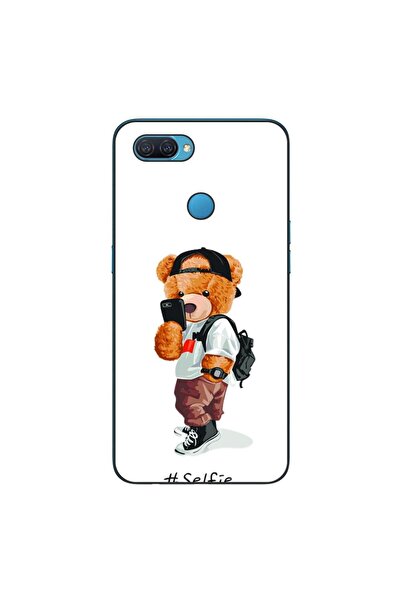 OEM Husa compatibila cu Oppo A12 Silicon Gel Tpu Model Bear Teddy Selfie