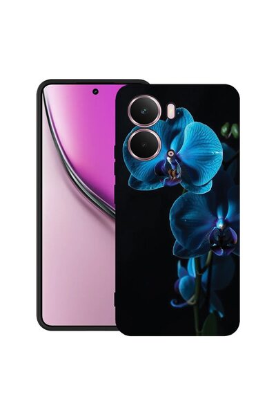 bestcase Θήκη για Realme P3 με σχέδιο Μπλε Ορχιδέα, TPU Ματ Εξαιρετικά Λεπτή,...