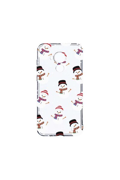 bestcase Прозрачен силиконов калъф 2ММ, съвместим с Nokia C30, Снежен човек, ...