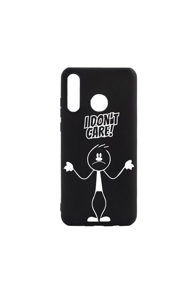 bestcase Husa Silicon Compatibila Cu Huawei P30 Lite, I Don't Care, rezistent...