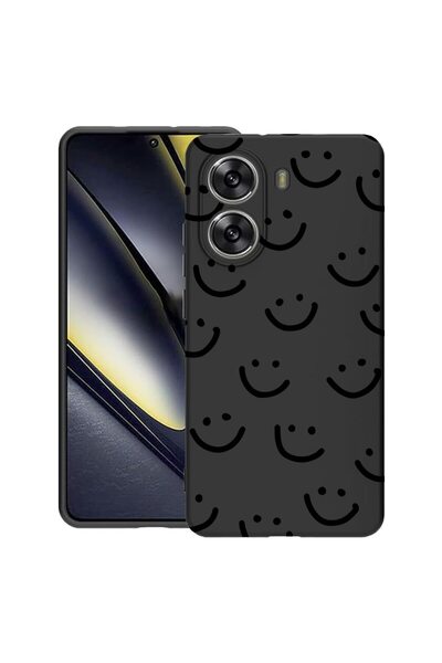 bestcase ¬Æ Husa pentru Poco X7 Pro 5G, Smiley, Slim Silicon 0.8MM, Antisoc, ...