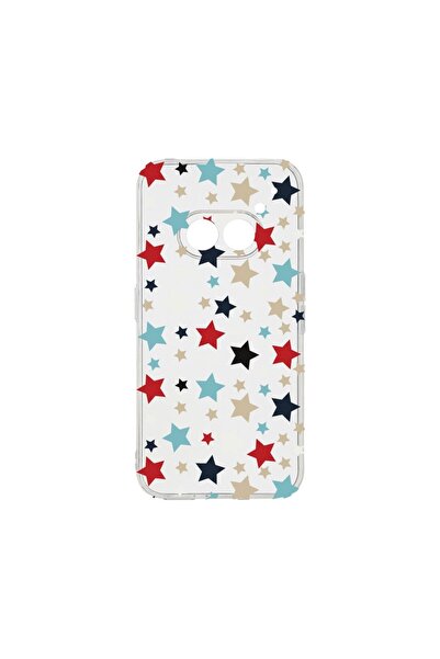 bestcase ¬Æ Husa Clear Silicon 2MM, Compatibila Cu Nothing Phone 2a, Stars, A...