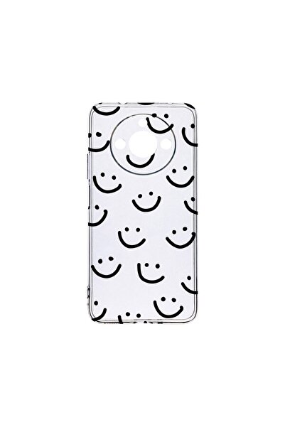 bestcase Прозрачен силиконов калъф 2ММ, съвместим с Realme 11, Smiley, удароу...