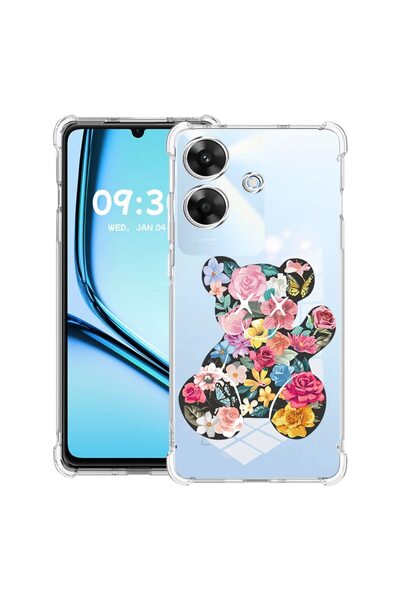 bestcase Husă Antișoc pentru Realme Note 60 / Note 60X cu Design Ursuleț de P...