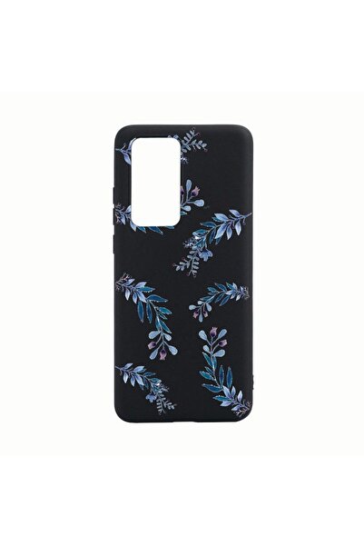 bestcase Husa Huawei P40, Blue Flower, rezistenta la uzura, anti-alunecare, d...