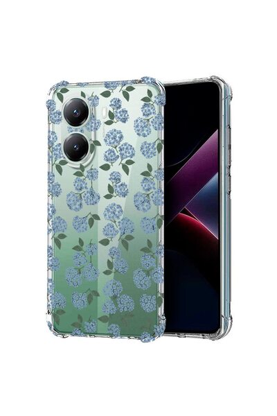 bestcase Αντικραδασμική Θήκη Συμβατή με Poco X7 Pro 5G, Φλοράλ - Σχέδιο Ορταν...