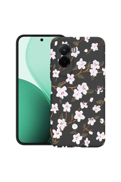 bestcase Υπέρλεπτη Θήκη TPU Συμβατή με Poco M7, με Σχέδιο Ανοιξιάτικων Λουλου...
