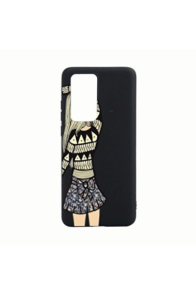 bestcase Husa Huawei P40, Girl, rezistenta la uzura, anti-alunecare, din sili...