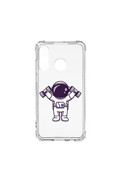 bestcase Husa Anti Shock Silicon Compatibila cu Huawei P30 Lite, Astronaut Gy...