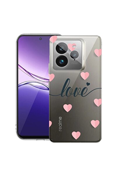 bestcase Husă pentru Realme GT 7 Pro cu Design Love Flying Hearts, Silicon tr...