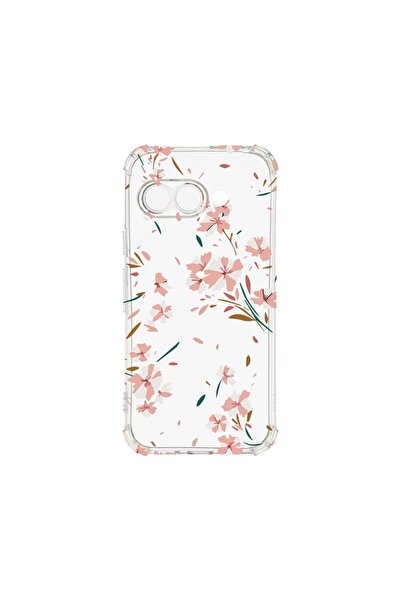 bestcase Противоударен калъф, съвместим с Google Pixel 9a, Флорален - Пастелн...