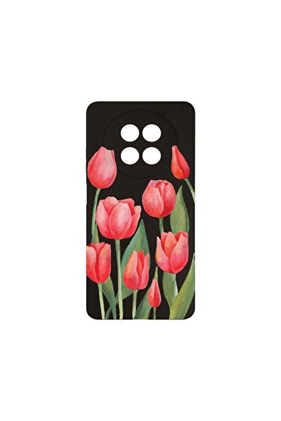 bestcase ¬Æ Husa Slim SIlicon 0.8MM, Compatibila Cu Realme 12 5G, Red Tulips,...